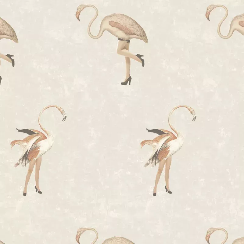Legs Eleven Flamingo Wallpaper
