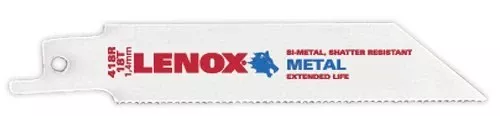 Lenox 20552-418R Bi-Metal Reciprocating Saw Blade, 4"X 3/4"