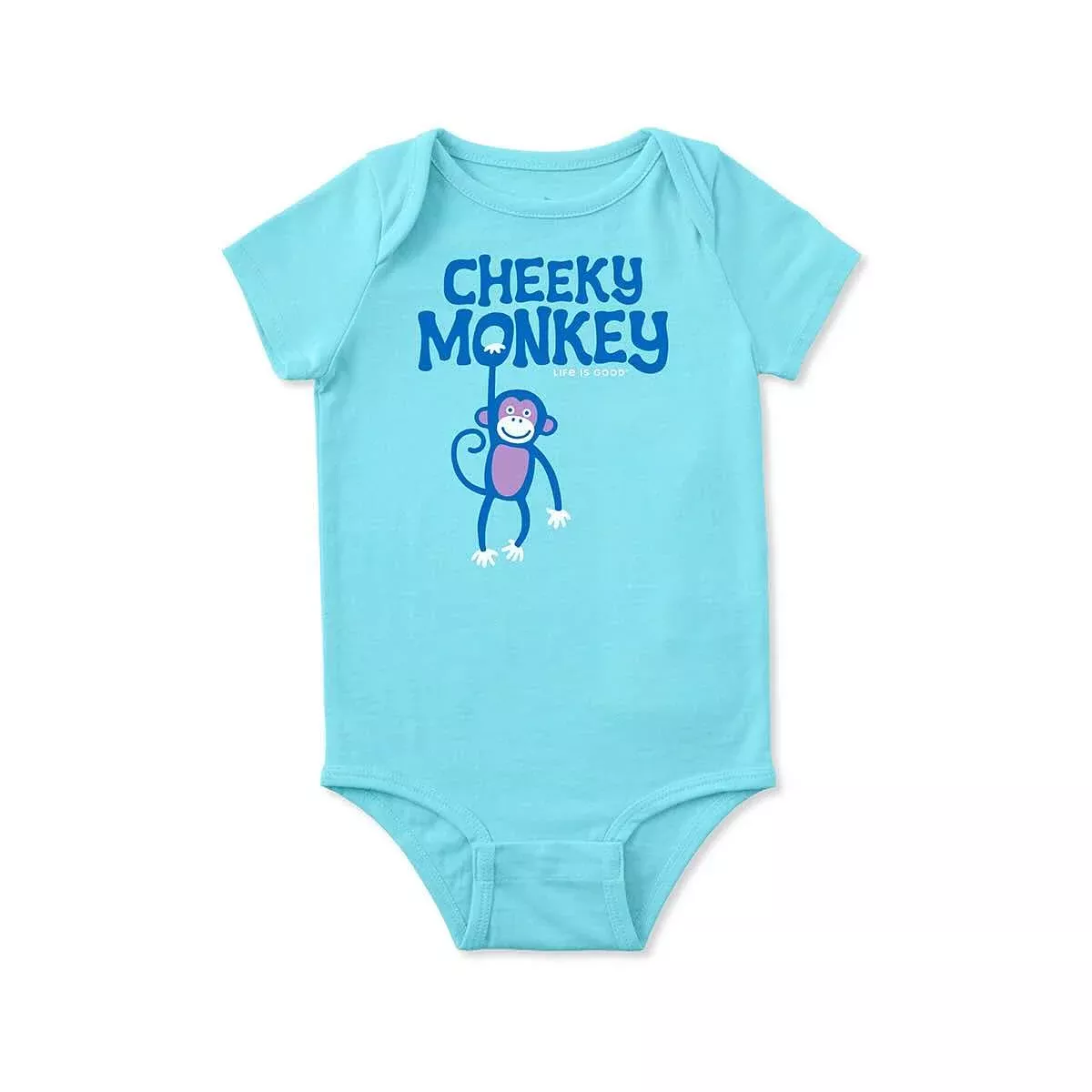 Life is Good Baby Cheeky Monkey Bars Short Sleeve Crusher Bodysuit