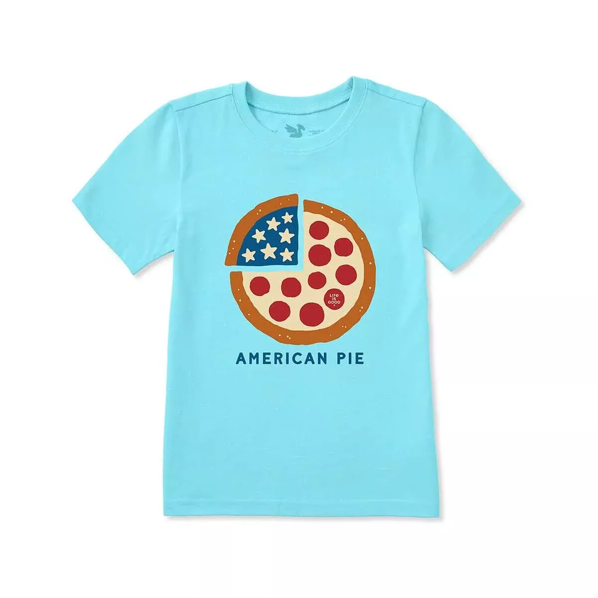 Life is Good Kids American Pie Stars and Slices Short Sleeve Crusher T-Shirt