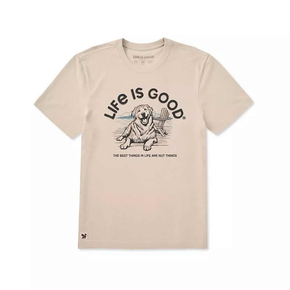 Life is Good Men's Best Things Adirondack Dog Short Sleeve Crusher Lite T-Shirt