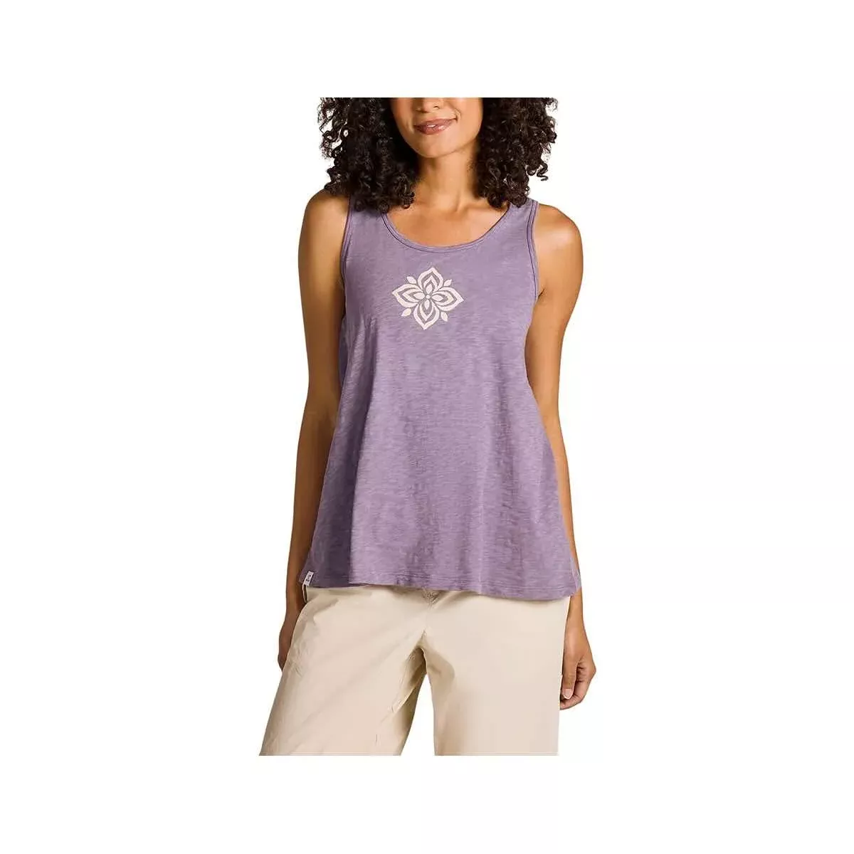 Life is Good Women's Crafty Flower Slub Easy Fit Tank Top