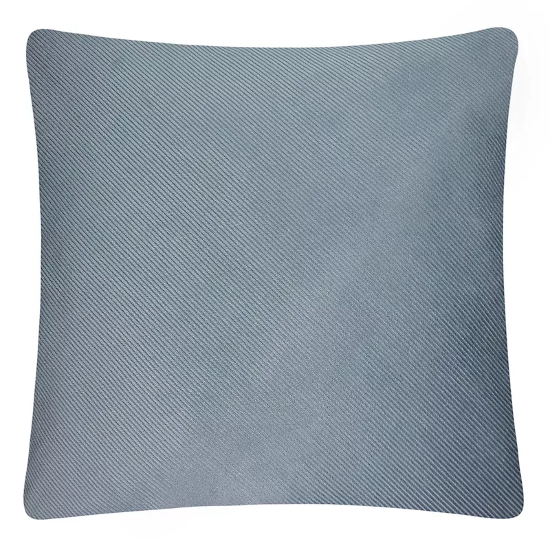 Light Blue Diagonal Striped Throw Pillow, 24"