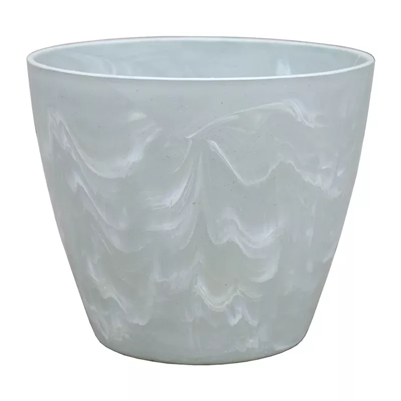 Light Grey Egg Shaped Outdoor Planter, Small