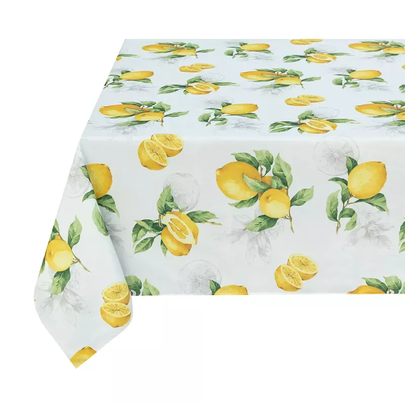 Limoncello Printed Spill-Proof Tablecloth, 60x104