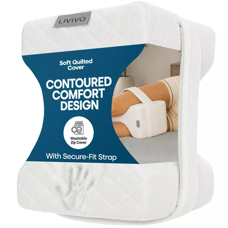 Livivo Orthopaedic Leg Pillow With Strap Fleece