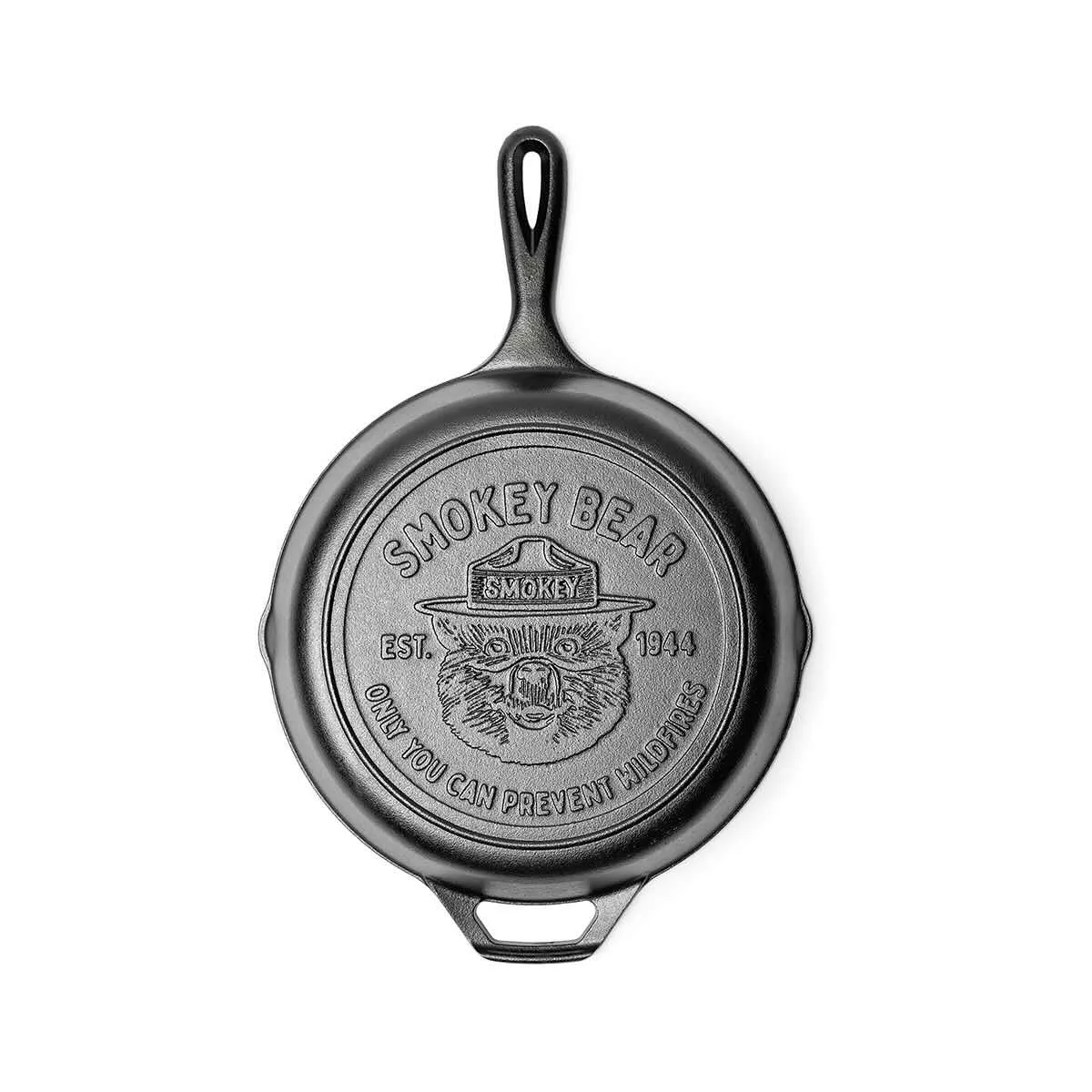 Lodge Smokey Bear Seasoned Cast Iron Skillet - 10.5 inch