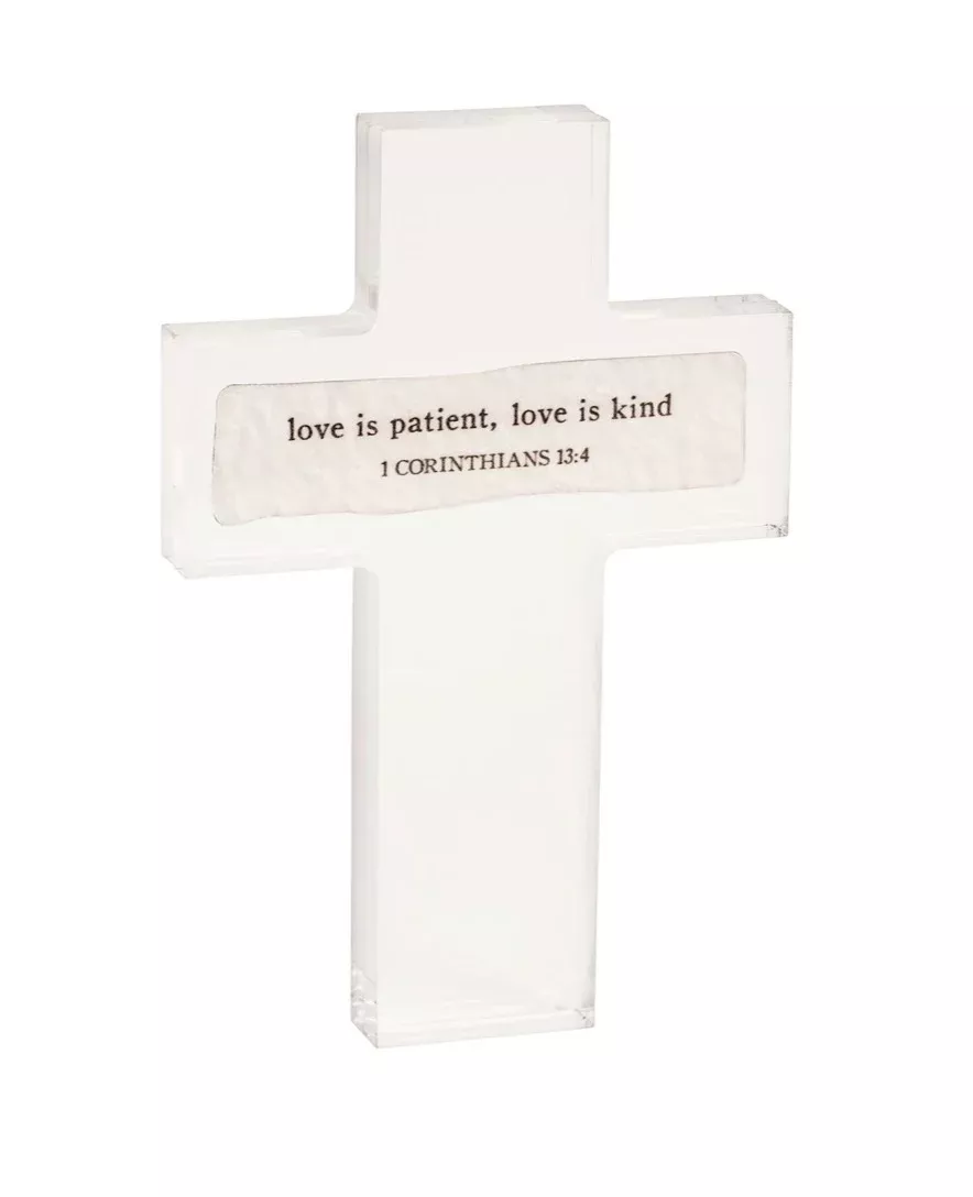 Love is Paper Cross in Acrylic