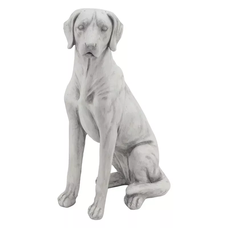 Loyal Dog Outdoor Garden Statue, 27"