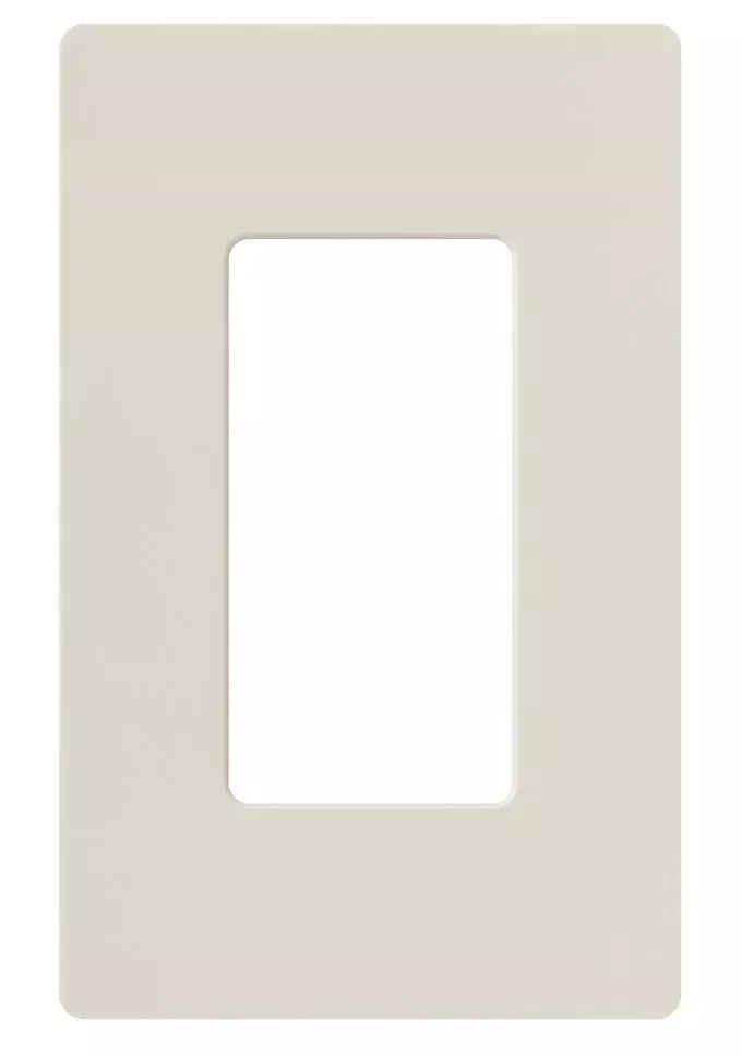 Lutron CW-1-LA Claro 1-Gang Wallplate, Light Almond