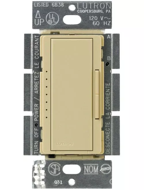 Lutron Electronics MACL-153MH-IV Maestro Three-Way Dimmer Switch, Ivory