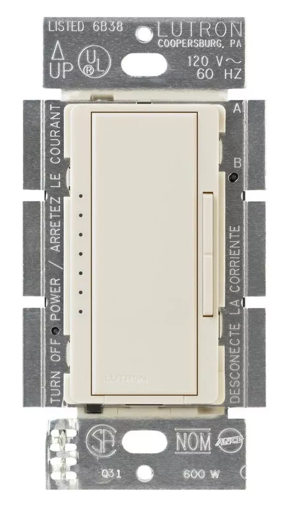 Lutron Electronics MACL-153MH-LA Three-Way Dimmer Switch, 1.25 amps, 150 watts