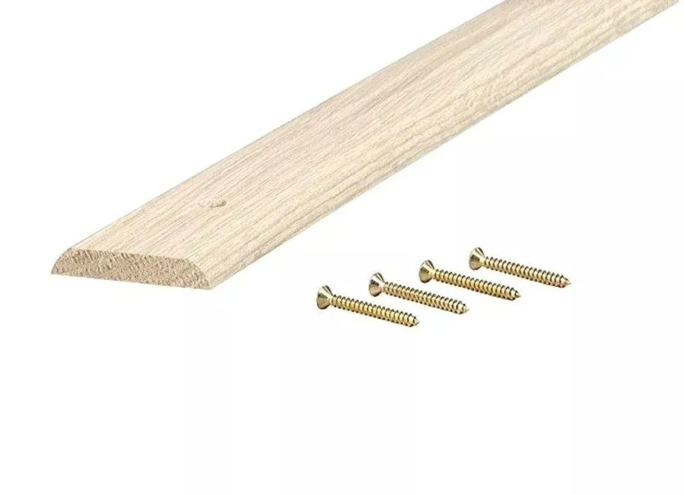 M-D Building 11882 Interior Flat Hardwood Threshold, 1-3/4" x 36", Natural