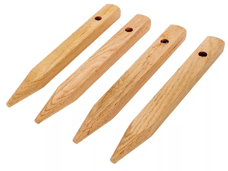 Madison Mill 401104 Oak Landscaping Stakes, Wood, 4 Piece