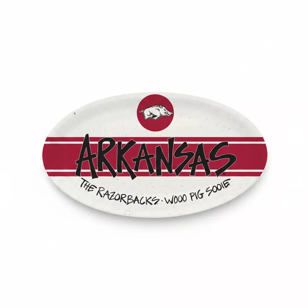 Magnolia Lane - Arkansas Razorbacks Small Oval Platter
