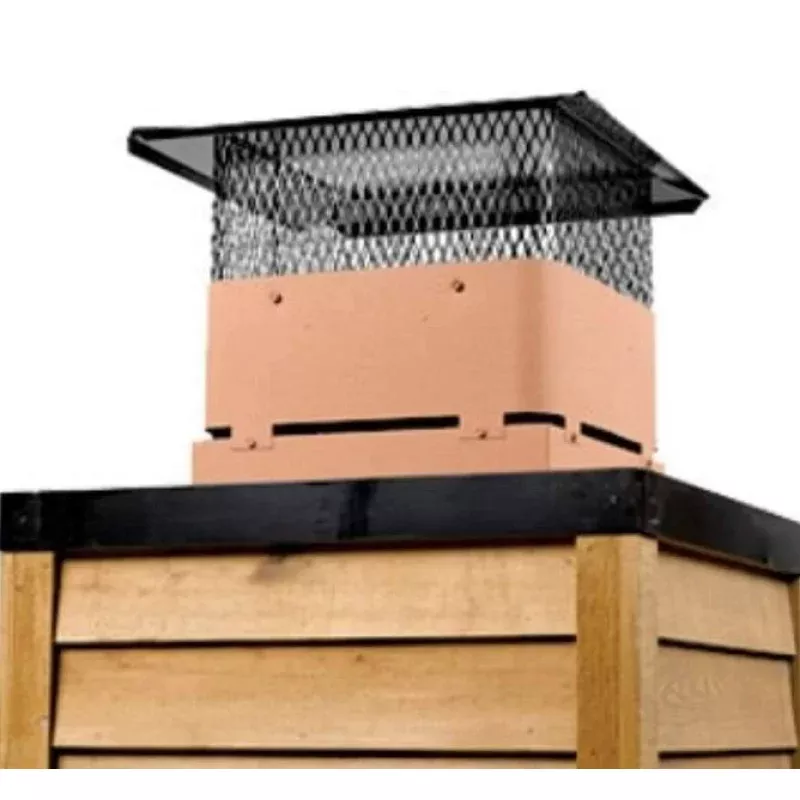 Majestic Heatilator SL300 Double Woodburning Series Terra Cotta Vertical Termination 8 Cap TCT375