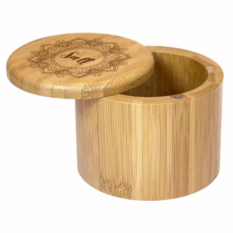 “Mandala Salt” Engraved Salt Cellar 6-Oz. Capacity