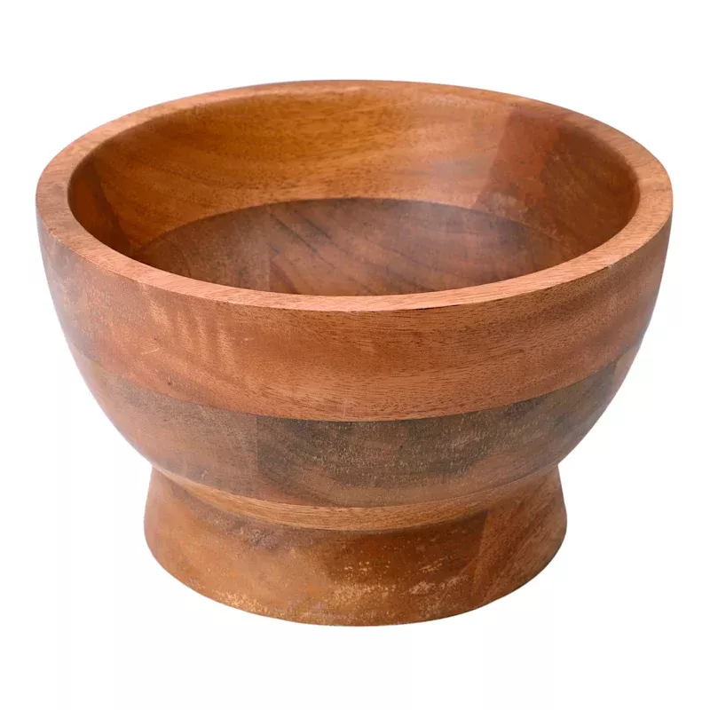 Mango Wood Decorative Bowl, 8"