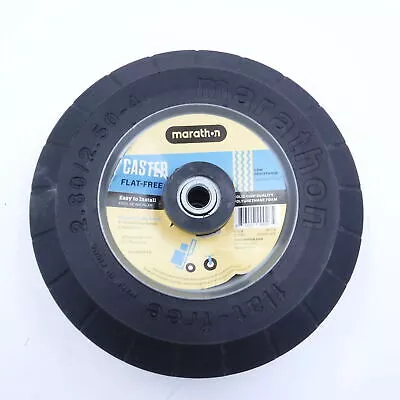 Marathon Caster Flat Free Wheel Low Resistance Sawtooth Tread Polyurethane foam