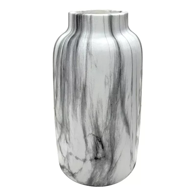 Marbled Ceramic Vase, 8.7"