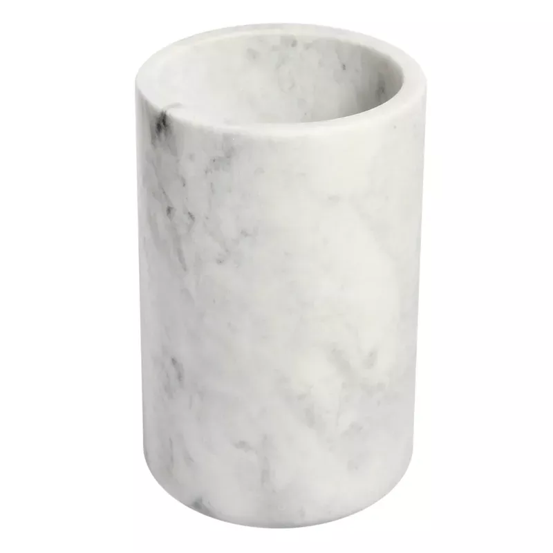 Marbled Stoneware Utensil Holder