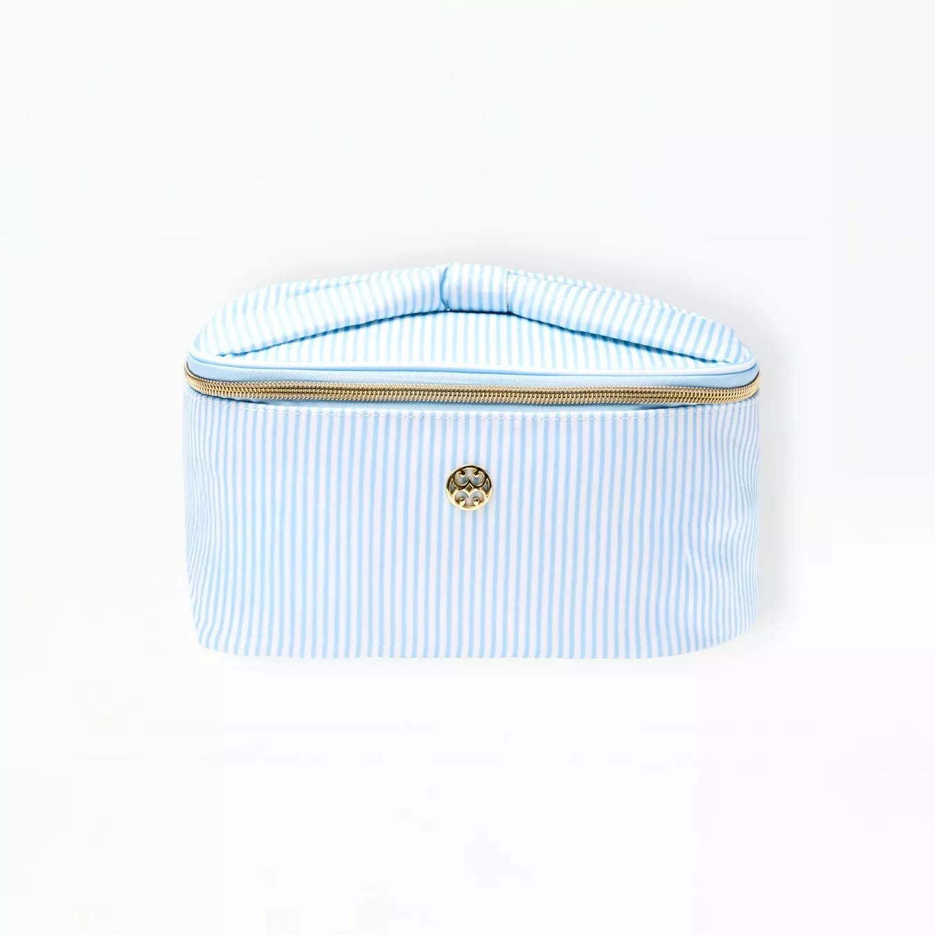 Mary Square - Kiss And Makeup Bag, Blue Stripe
