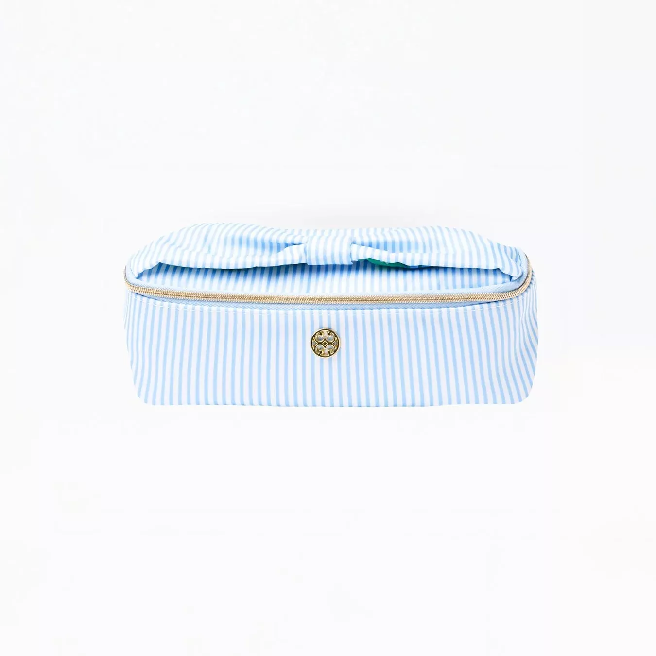 Mary Square - Kiss And Makeup Mini Bag, Blue Stripe