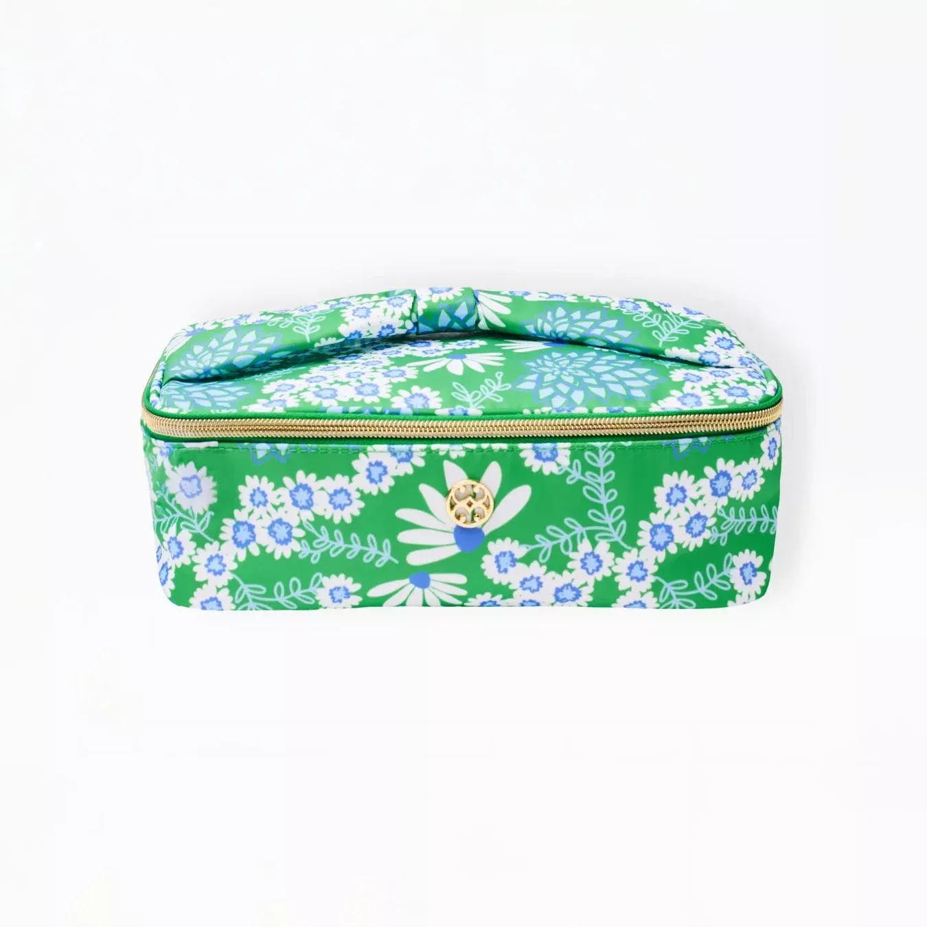 Mary Square - Make Me Blush Bag, Green Daisy Chain