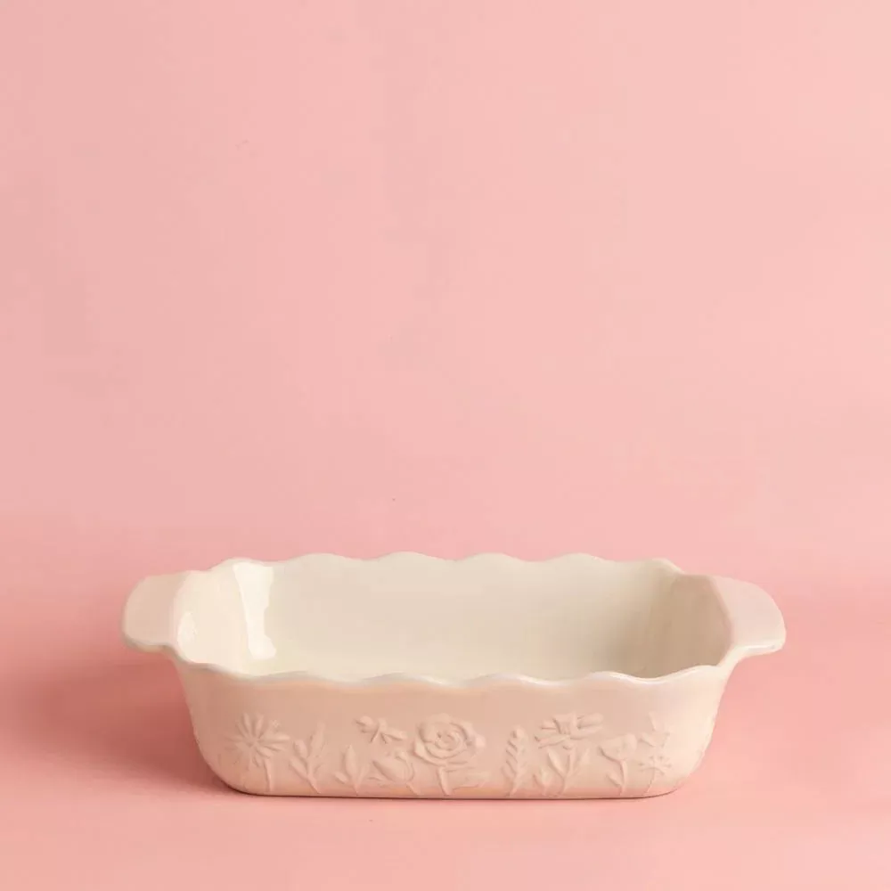 Mason Cash - In the Meadow Cream Rectangle Baker, Medium