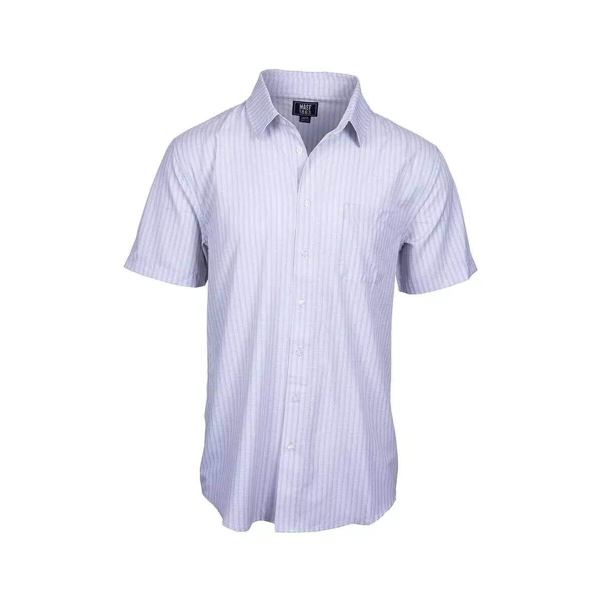 Mast 1883 Men's Perforated Short Sleeve Button-Up Shirt