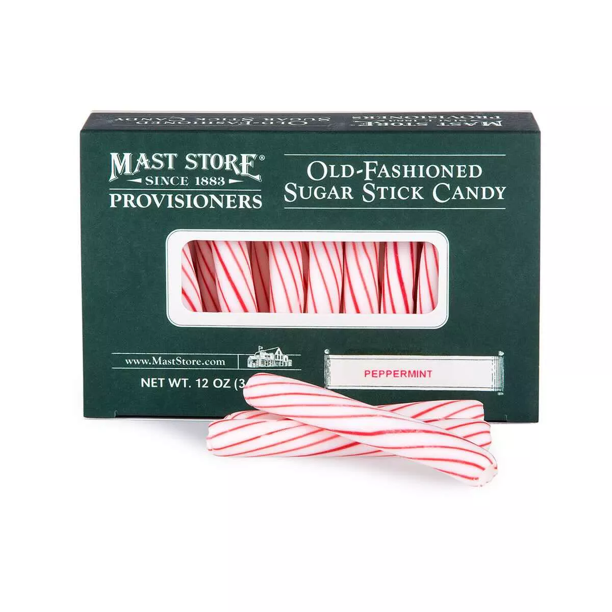 Mast Store Provisioners Peppermint Old-Fashioned Sugar Stick Candy