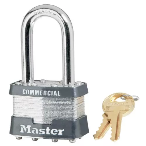Master Lock 1KALF#2126 Laminated Steel Padlock, 1-1/2" x 1-3/4"