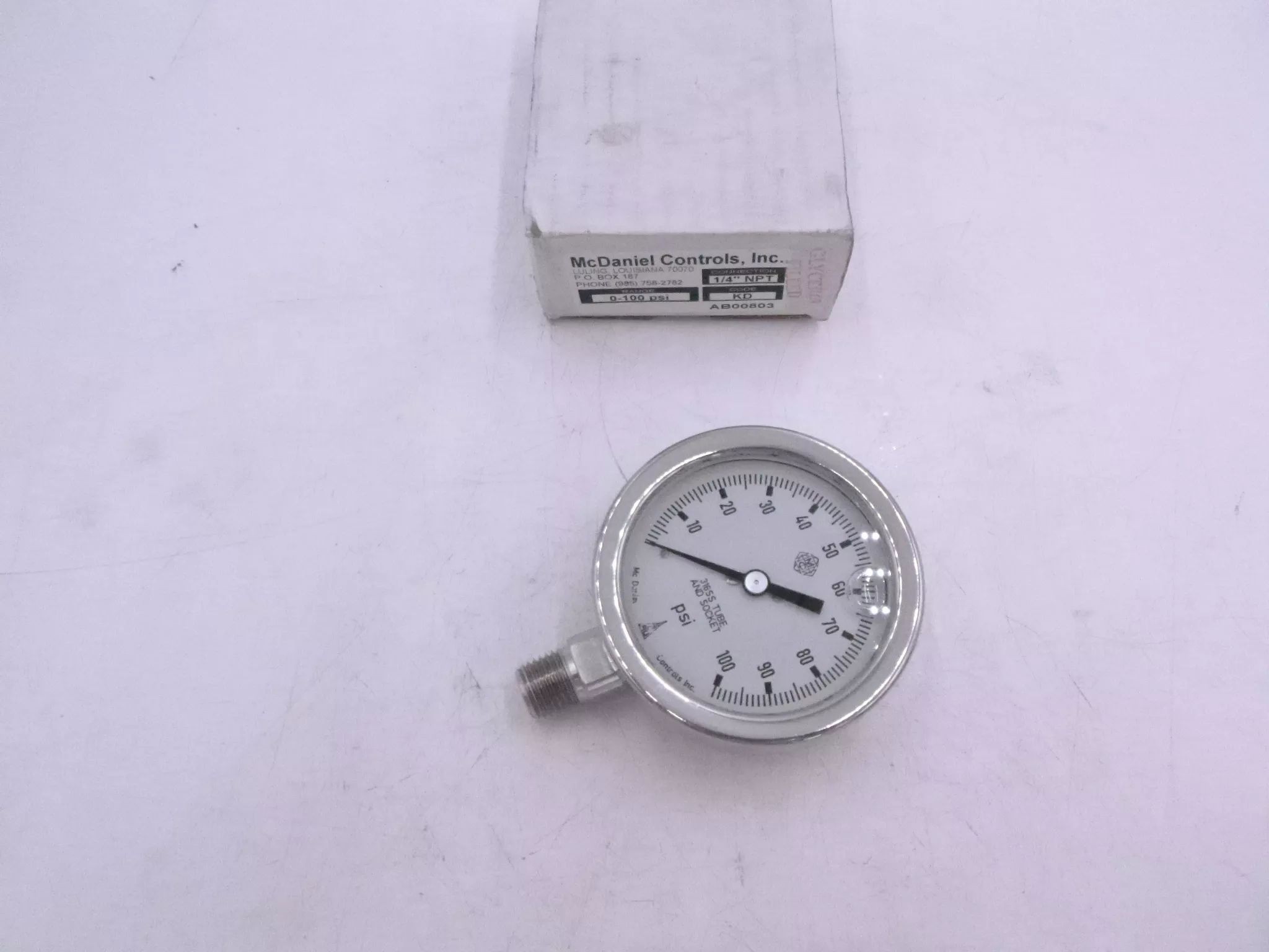 McDaniel AB00803 Liquid Filled Pressure Gauge 0-6000Psi Nov-Varco 4005019