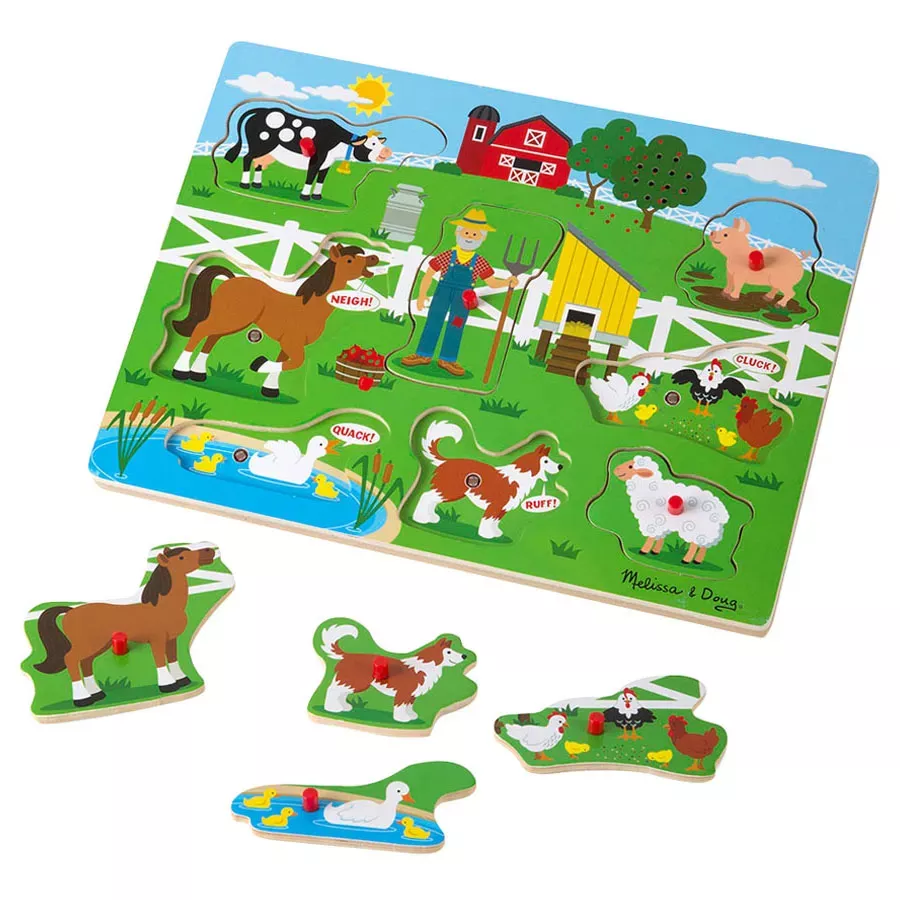Melissa & Doug Old MacDonald's Farm Sound Puzzle