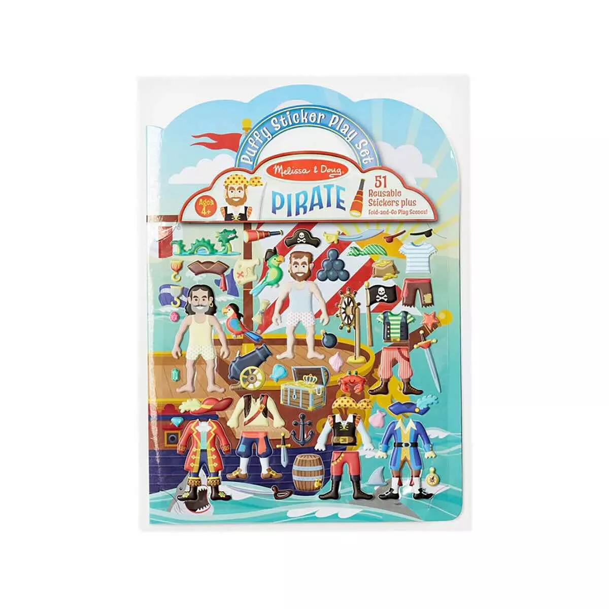 Melissa & Doug Puffy Sticker Pirate Activity Book