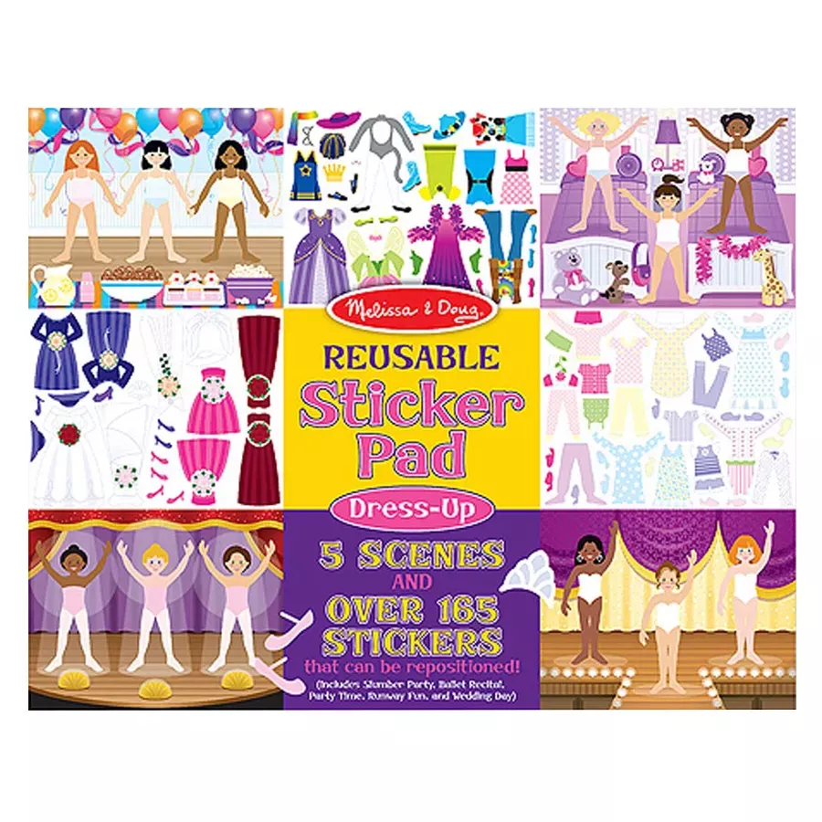 Melissa & Doug Reusable Sticker Pad Dress-Up Toy