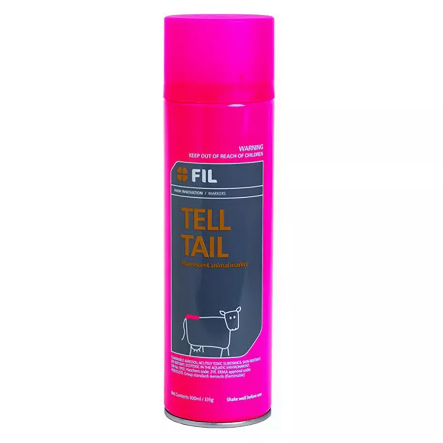 Meltec Tell Tail Marking Paint for Cattle - Fluorescent Pink - 500 ml
