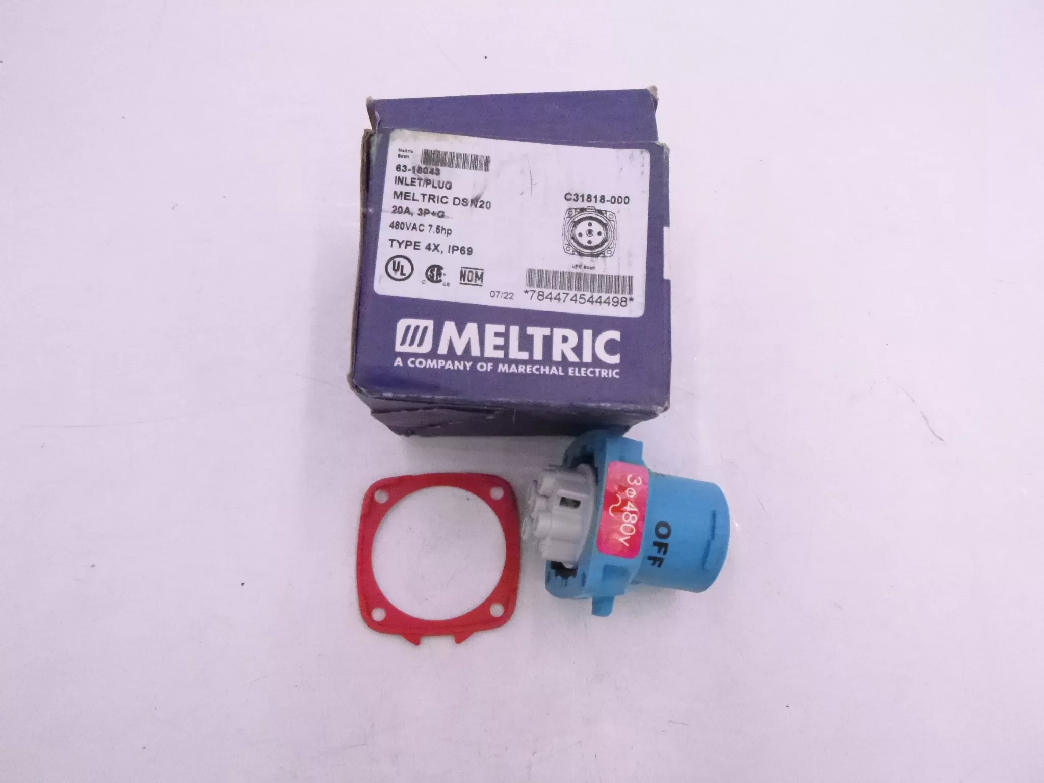Meltric 63-18043 DECONTACTOR Male Inlet
