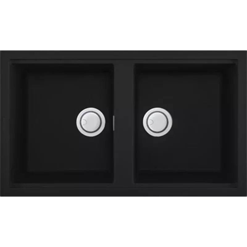 Mercer DG450-B Messina Double Bowl in Black
