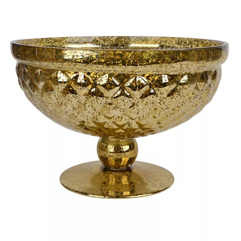 Mercury Glass Bowl, 6.5"