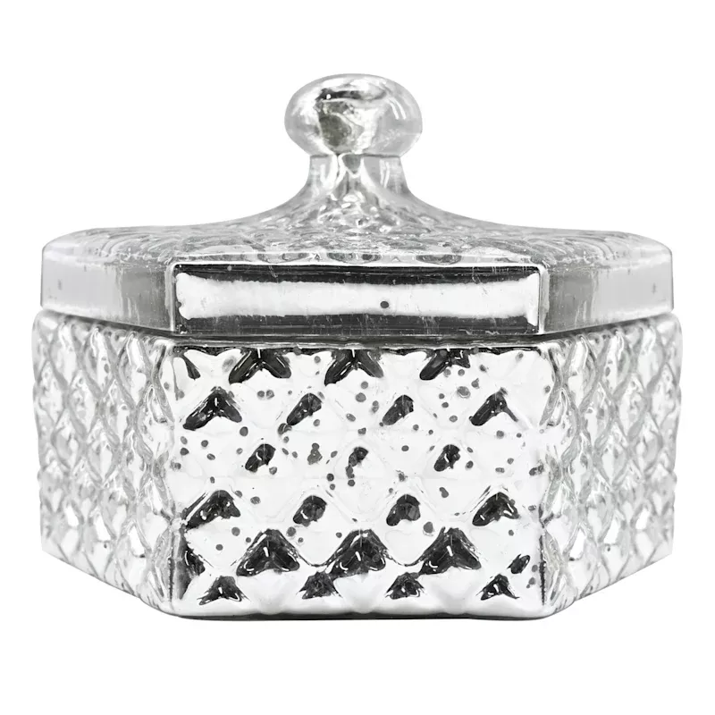 Mercury Glass Box, 8"