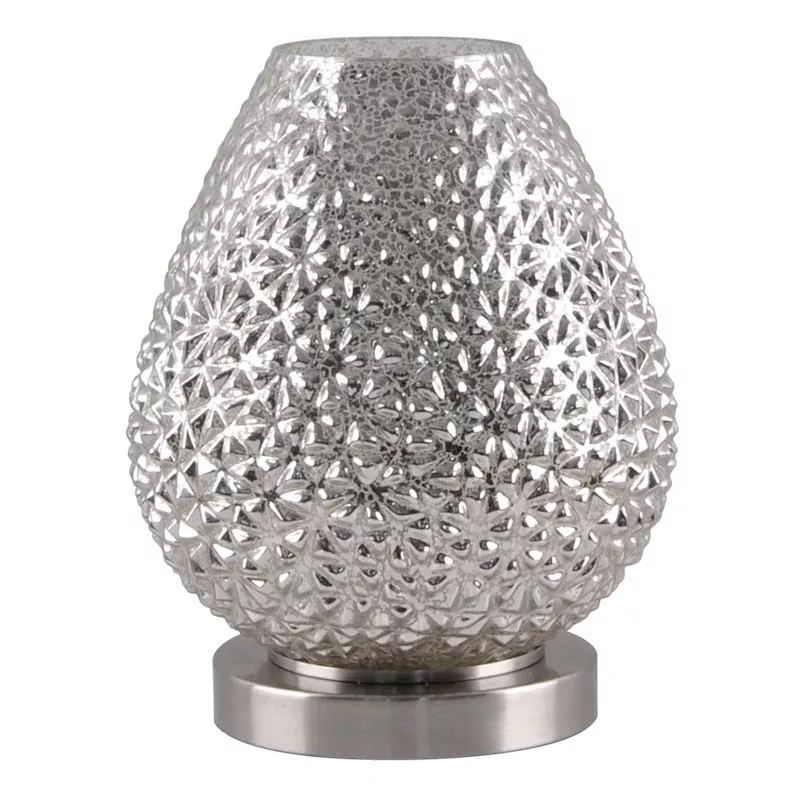 Mercury Glass Textured Uplight Lamp, 11"
