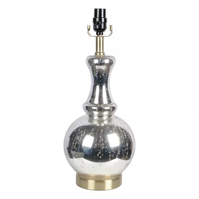 Mercury Glass Tiered Table Lamp Base, 19"