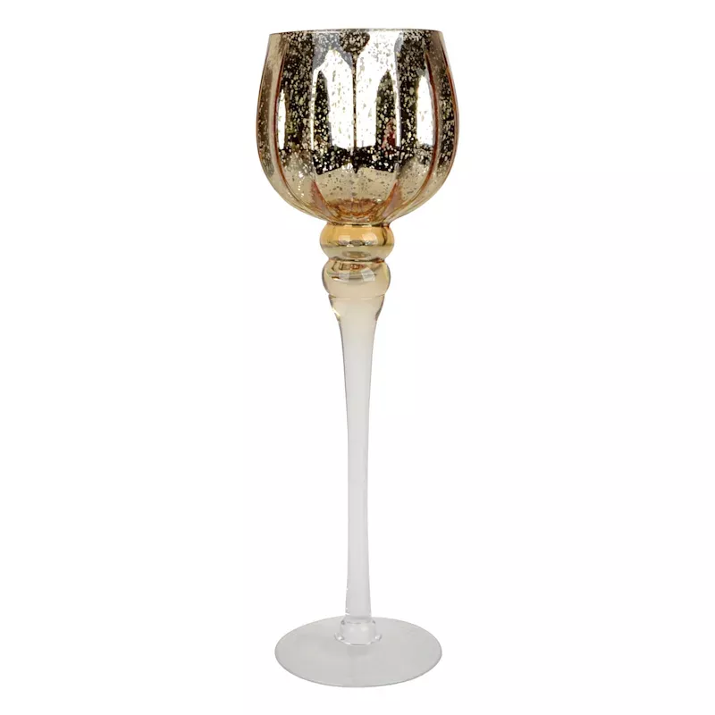Mercury Glass Votive Holder, 15.7"