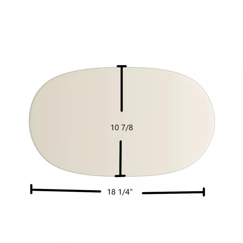 Meridian Stove Ceramic Glass Panel High-Temperature Replacement (18 1/4″ x 10 7/8″)