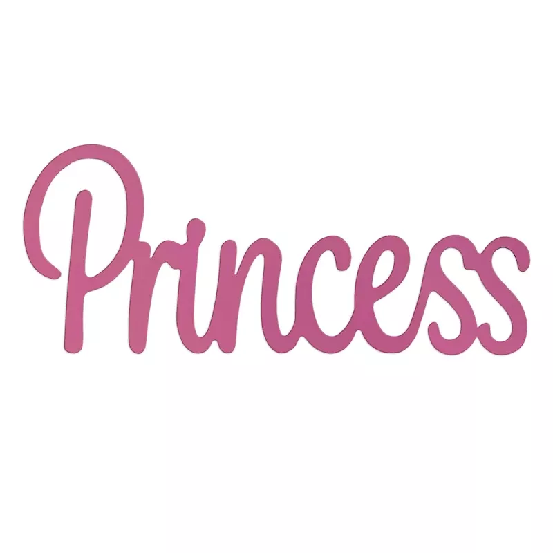 Metal Princess Wall Decor, 10x24