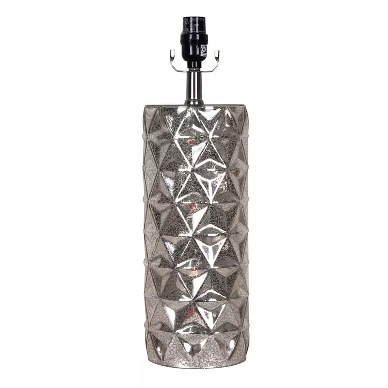 Metallic Glass Textured Lamp Base, 18.5"