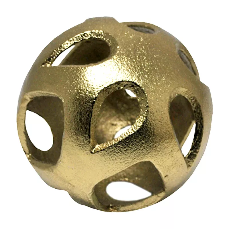 Metallic Golden Cutout Orb, 4"