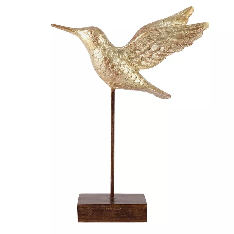 Metallic Hummingbird Figurine, 10.5"