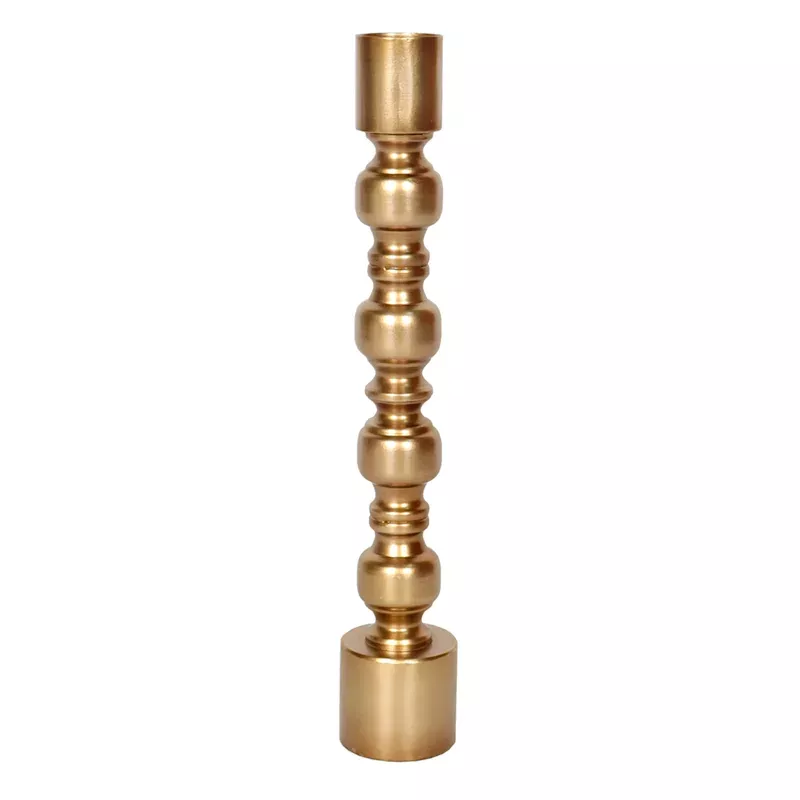 Metallic Metal Taper Candle Holder, 15"